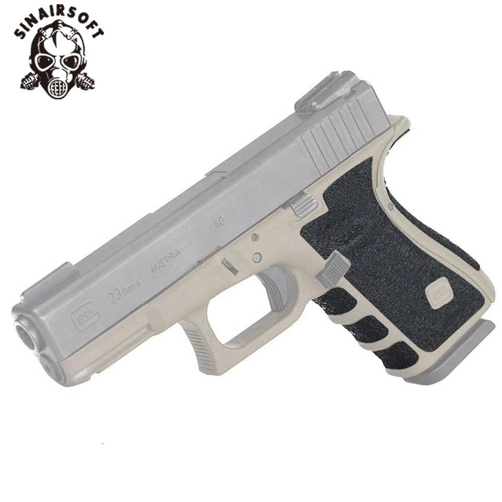 Cinta de agarre con textura de goma antideslizante, accesorios de pistola para Glock 17, 19, 20, 21, 22, 25, 26, 27, 33, funda de pistola de 9mm - imagen 4