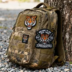 Parches bordados, insignias de moral de tigre/águila/oso, se pueden utilizar para ropa de exterior y mochilas, parches y insignias DIY