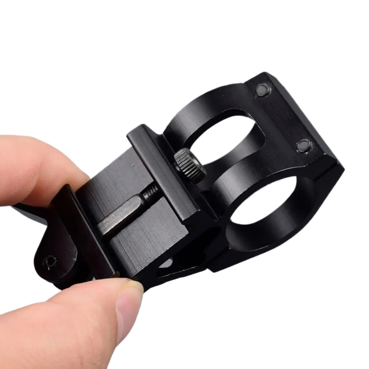 Soporte táctico para linterna de liberación rápida, 25mm, 20mm, riel Picatinny Weaver, soporte para linterna, accesorio de montaje para mira de 45 grados - imagen 5