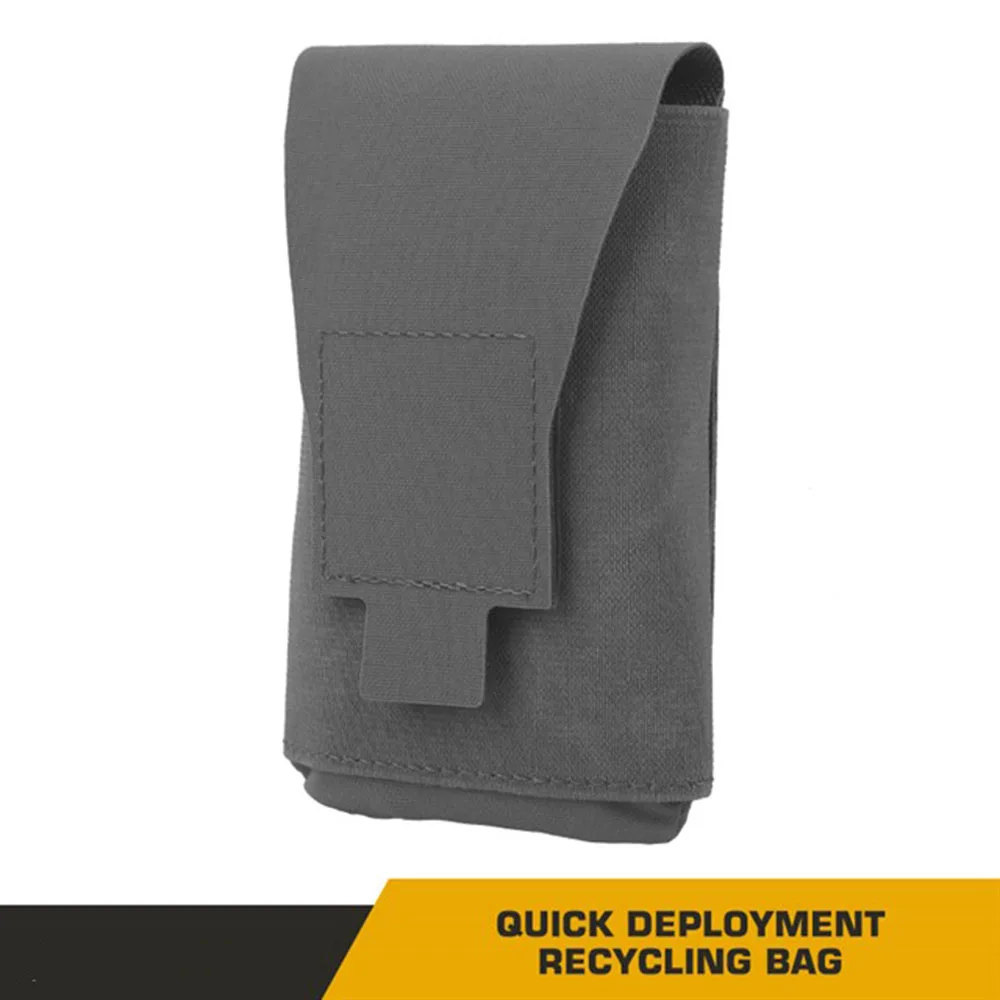 Bolsa de reciclaje de despliegue rápido táctica al aire libre bolsa de almacenamiento de bolsa de basura Molle plegable - imagen 2