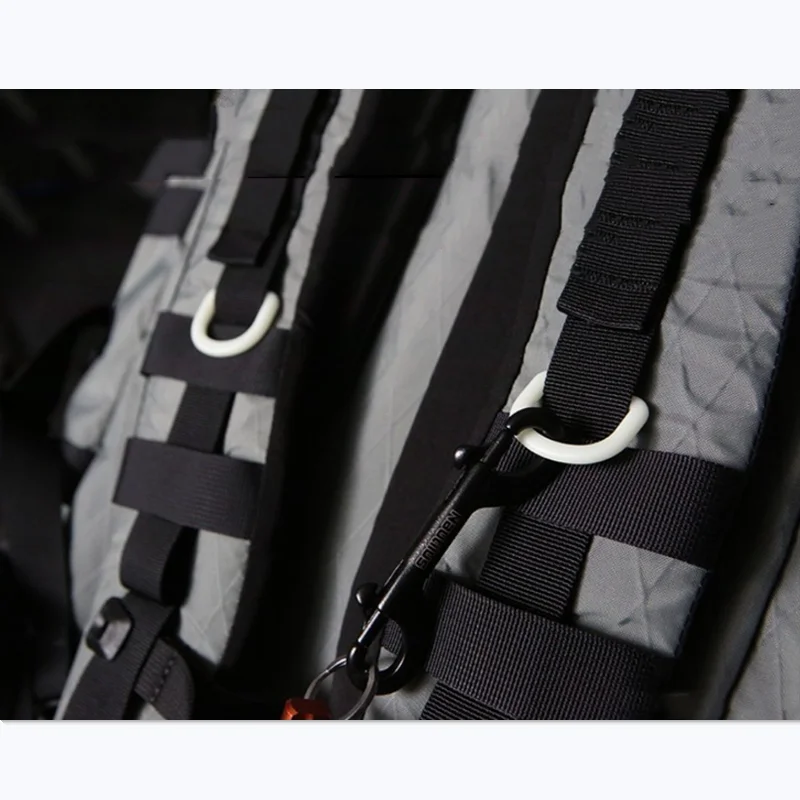 Hebilla de anillo luminoso en D, cierre de apertura de POM, colgante al aire libre, FirmDIY práctico para mochila, accesorios de escalada, extensión de gancho - imagen 4