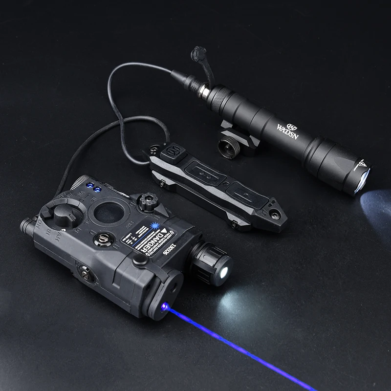 WADSN-linterna de Vista láser táctica, PEQ-15, interruptor de presión de doble función, arma Airsoft, accesorios de explorador - imagen 4