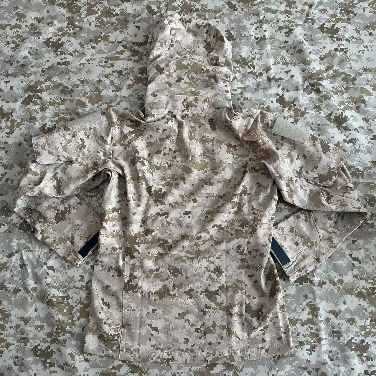 Chaqueta táctica al aire libre de concha suave AOR1 lobo marrón cuatro lados elástica con cremallera completa chaqueta de combate suave chaqueta de concha suave - imagen 5