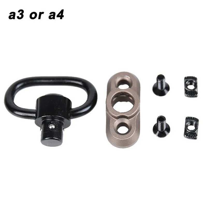 WADSN-Soporte táctico de Metal QD para M-LOK Keymod, Base de montaje, accesorios de montaje, hebilla de correa giratoria, botón de liberación rápida - imagen 3