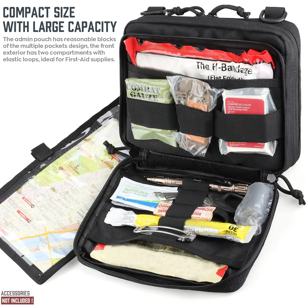 Riñonera táctica MOLLE admin multifuncional EDC para exterior - imagen 3