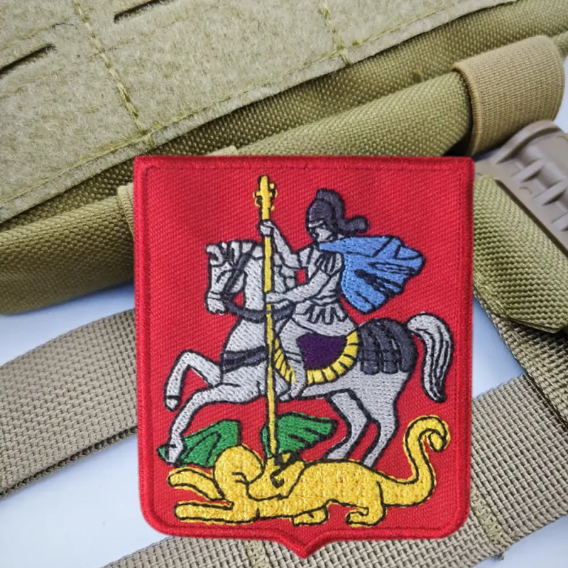 Parche bordado de Caballero guardián, chaleco táctico, insignia de moral con gancho y bucle, pegatinas decorativas para mochila, parches para brazalete para ropa - imagen 4