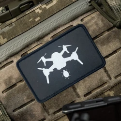 Parche táctico Chevron UAV – Insignia de moral impresa con velcro