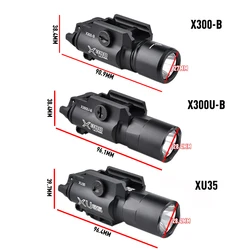 WADSN X300 linterna táctica LED Airsoft estroboscópica