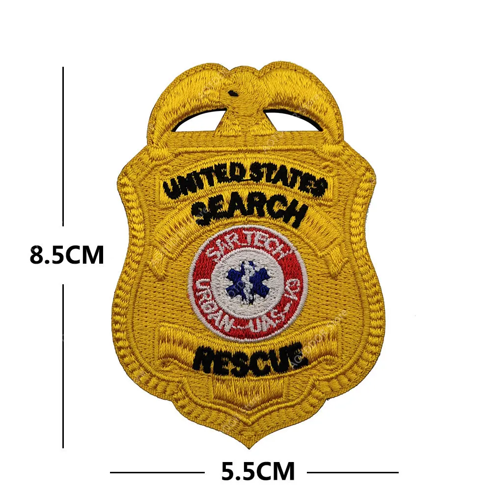 Parche de paracaidista aerotransportado de EE. UU., pegatinas mágicas de alas de salto aerotransportadas, insignia bordada con patrón de paracaidista, parches de ropa USAF - imagen 3