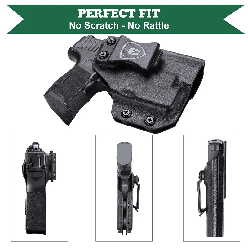 Sig P365 con funda TLR-6 Fundas IWB Kydex compatibles con: Sig Sauer P365 / P365 SAS / P365XL TLR6 Pistola mano derecha e izquierda - imagen 3