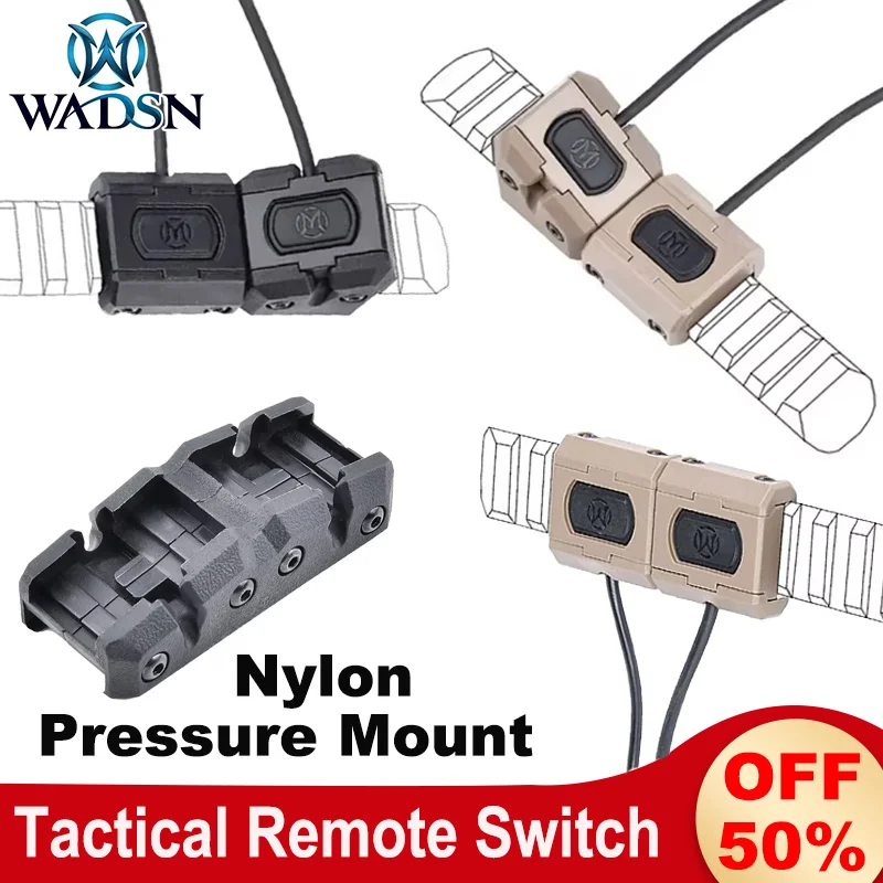 Interruptor de presión remoto con botón Mod, conector SF/Crane, accesorio de linterna de arma, compatible con linternas PEQ OGL Surefir M300 M600, para caza y láser