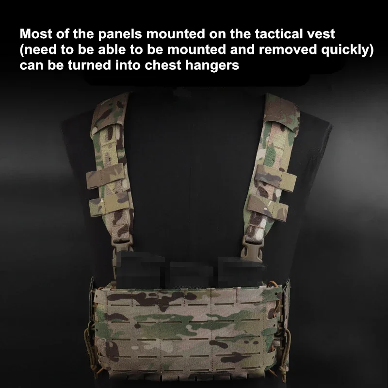 Kit de plataforma de pecho de arco táctico V3, correa de hombro 5,56 Triple Mag con deslizamiento de liberación rápida Bilateral, accesorios de plataformas Molle - imagen 5