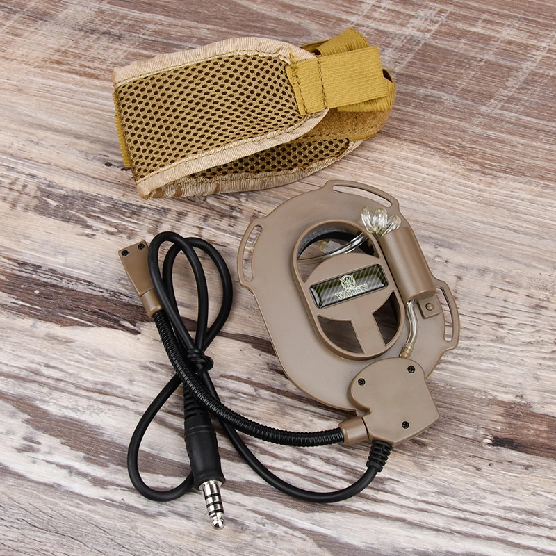 WADSN adaptador de enlace táctico, auriculares militares básicos, comunicación, portabilidad, cómodo, accesorio de caza al aire libre - imagen 2