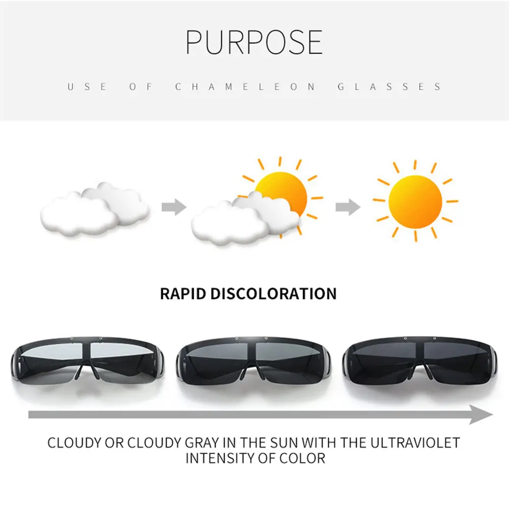 JSJM-Gafas de sol polarizadas clásicas para hombre, lentes fotocromáticas para conducir, pescar, visión nocturna, novedad - imagen 5