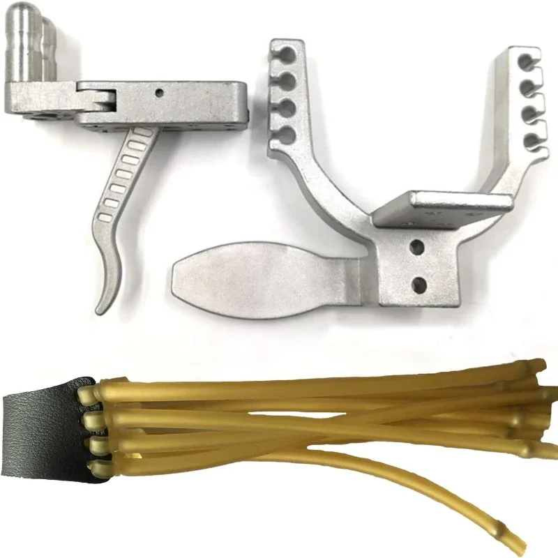 Rifle de tirachinas de caza, puerta de arco frontal, dispositivo de liberación de pistola de arco DIY, catapulta de alta velocidad, potentes accesorios compuestos de resorte