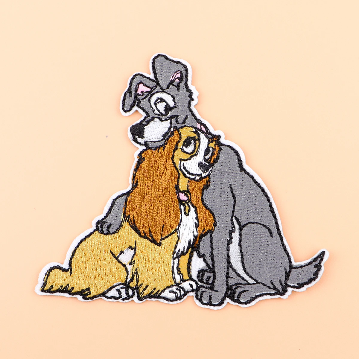 Parche bordado de animales de dibujos animados, parches para planchar con perros bonitos para ropa, parches termoadhesivos para ropa, insignias para coser DIY - imagen 2