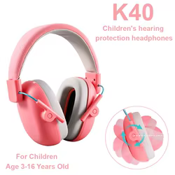 YHKEMA Auriculares con cancelación de ruido para niños, orejeras de seguridad con reducción de ruido SNR 27dB para ayuda sensorial y de concentración para autismo
