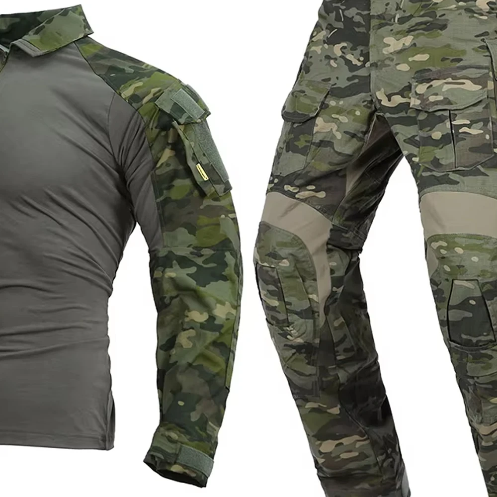Emersongear-Conjunto de uniforme de combate táctico G3, versión mejorada 2019, traje para hombre, camisa, pantalón, Tops, pantalón de carga, caza al aire libre, MCTP