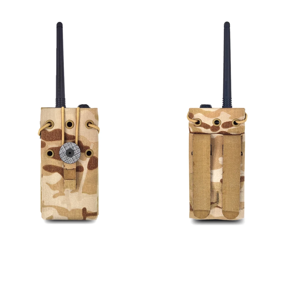 Chaleco táctico 500D, bolsa de Radio Molle, bolsa para Walkie Talkie, salida lateral de bolsillo para Baofeng UV-5R UV-82 UV-9R - imagen 5