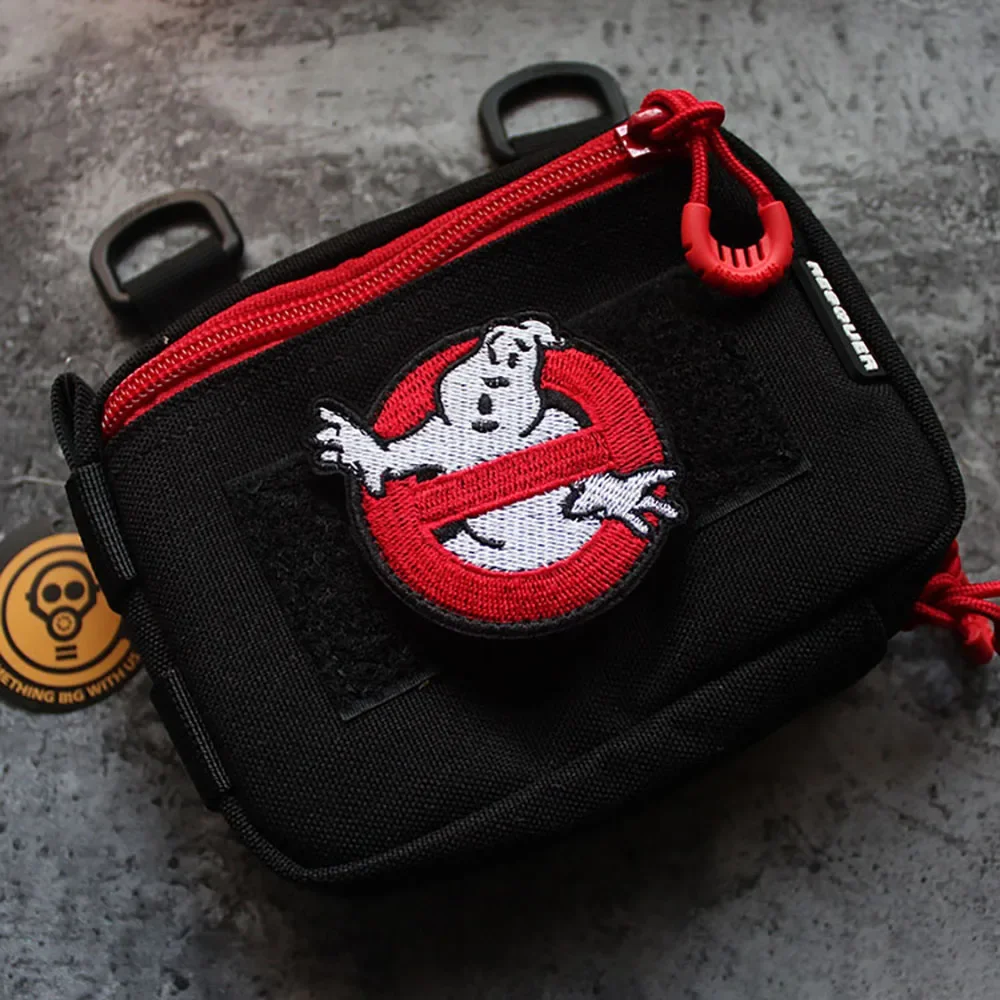 Parches bordados de Ghost Busters en tela, Parche de gancho y bucle, insignia de Moral de película de terror, emblema de Ghostbuster, accesorios de bolsa táctica - imagen 5