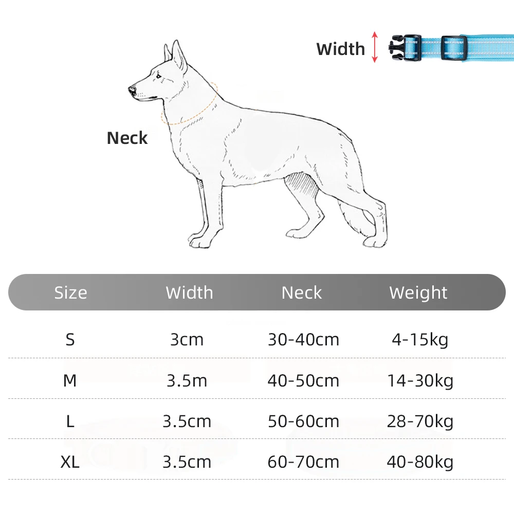 Collar de nailon para perros, collares para mascotas para caminar al aire libre, Collar ajustable para cachorros para perros pequeños, medianos y grandes, Chihuahua, Bulldog y Pug - imagen 2