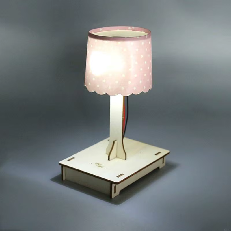 Lámpara de escritorio en madera para estudio y física - imagen 5