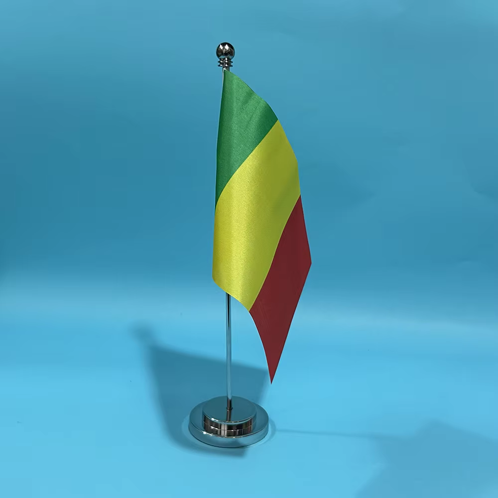 Bandera nacional Mali 14x21 cm escritorio - imagen 4