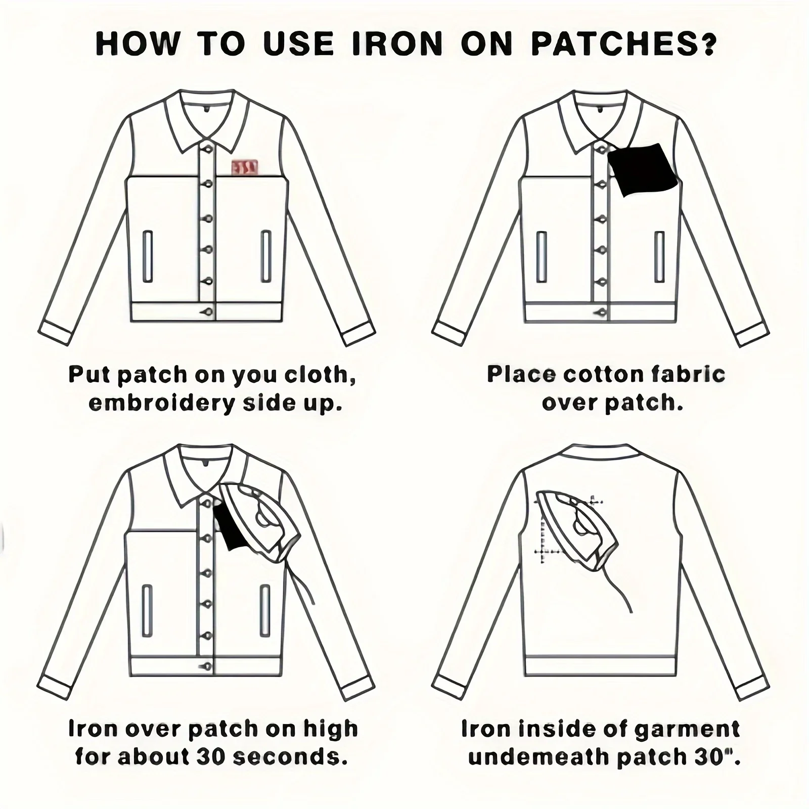 Juego de 2 parches de tirita bordados, apliques divertidos de dibujos animados bonitos, costura DIY para ropa, accesorios y manualidades - imagen 5