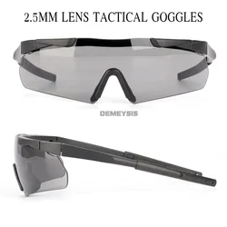 Gafas tácticas 3 lentes Windstop protección paintball y senderismo