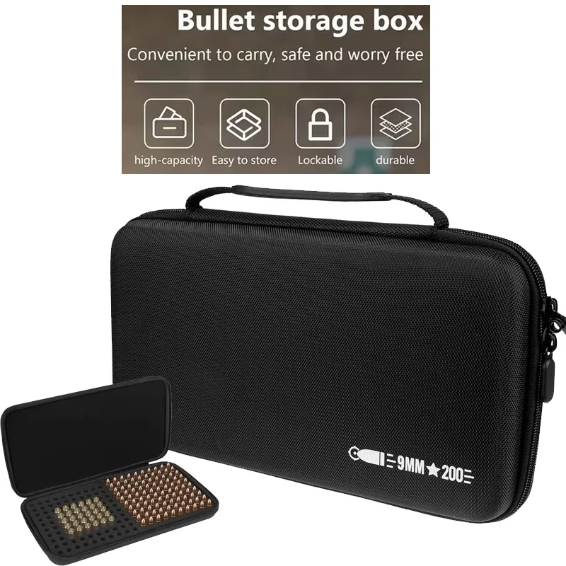 Caja de munición táctica para 9 mm, .22LR y 5,56 mm segura resistente - imagen 5