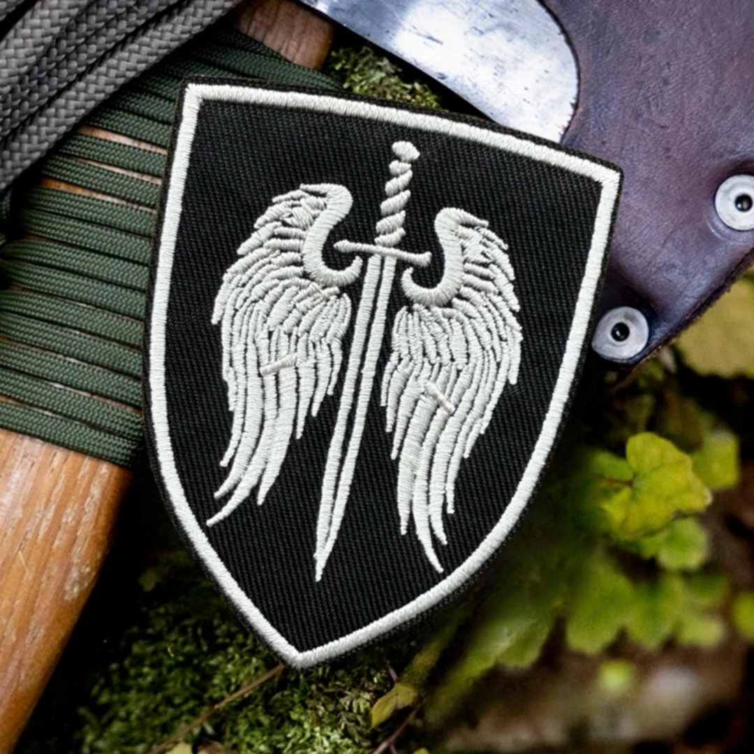 Parche divertido "patrón del Arcángel", insignia de moral táctica, parches bordados de gancho y bucle para ropa, pegatina para mochila militar - imagen 4