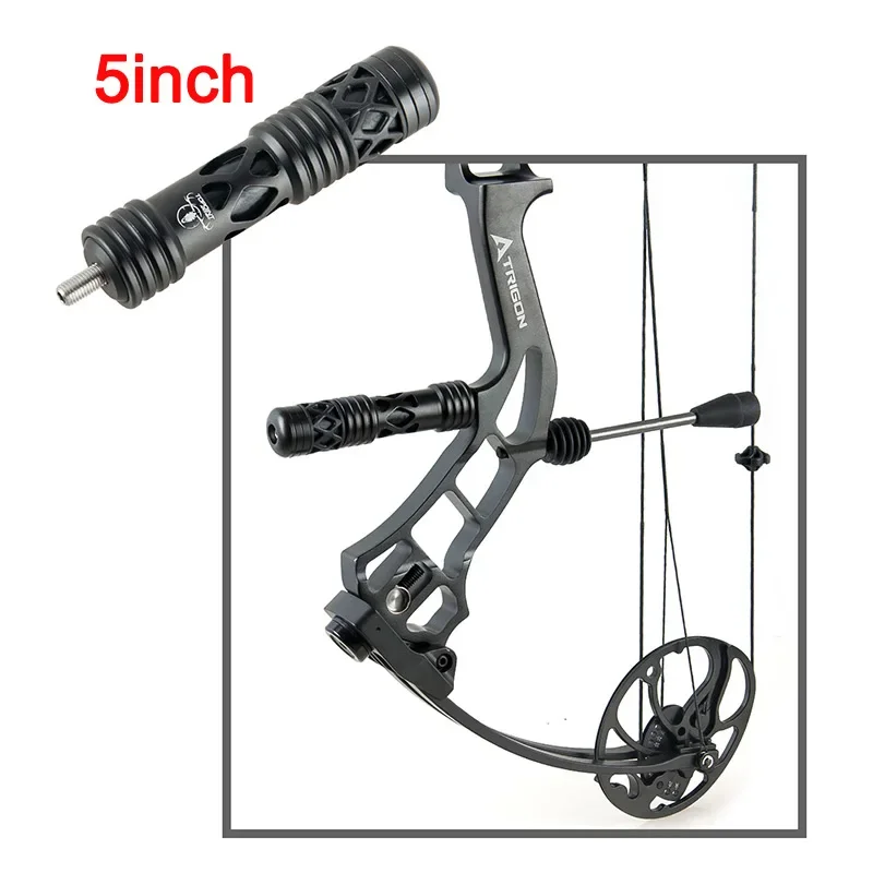 Topoint-estabilizador de arco compuesto de 5/8 pulgadas, barra de equilibrio de tiro con arco de peso ajustable, amortiguador para tiro con flecha y caza, TP623 - imagen 3