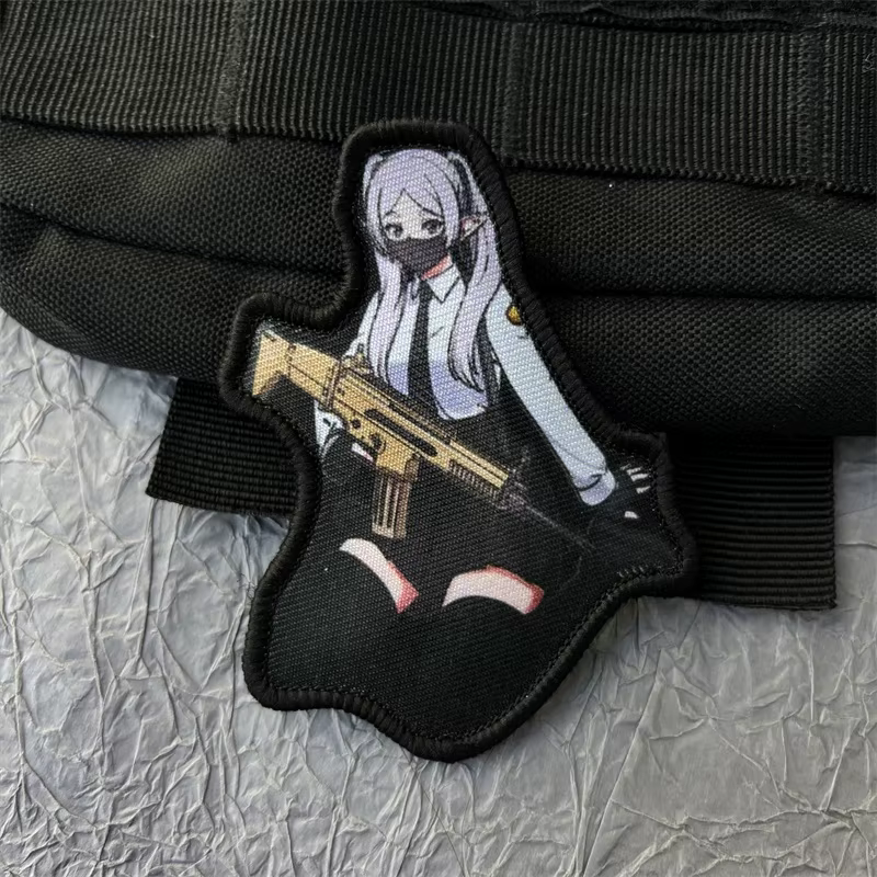 Parche táctico anime con velcro para mochila - imagen 3