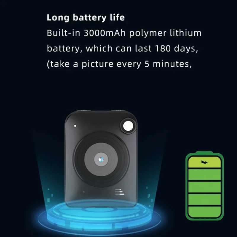 Cámara de lapso de tiempo portátil Pantalla TL3000 90 °   Rotación de poca luz a todo color Pantalla de 2,0" Vídeo 4K Batería incorporada de 3000 mAh - imagen 4