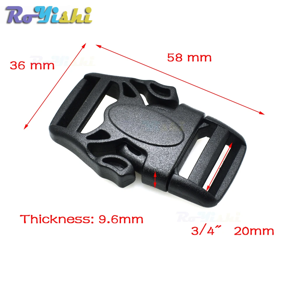 Hebillas de plástico en forma de langosta para mochila, correas, tamaño 20mm, 26mm, 33mm - imagen 3