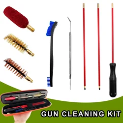 Kit limpieza armas varilla y cepillo bronce con estuche
