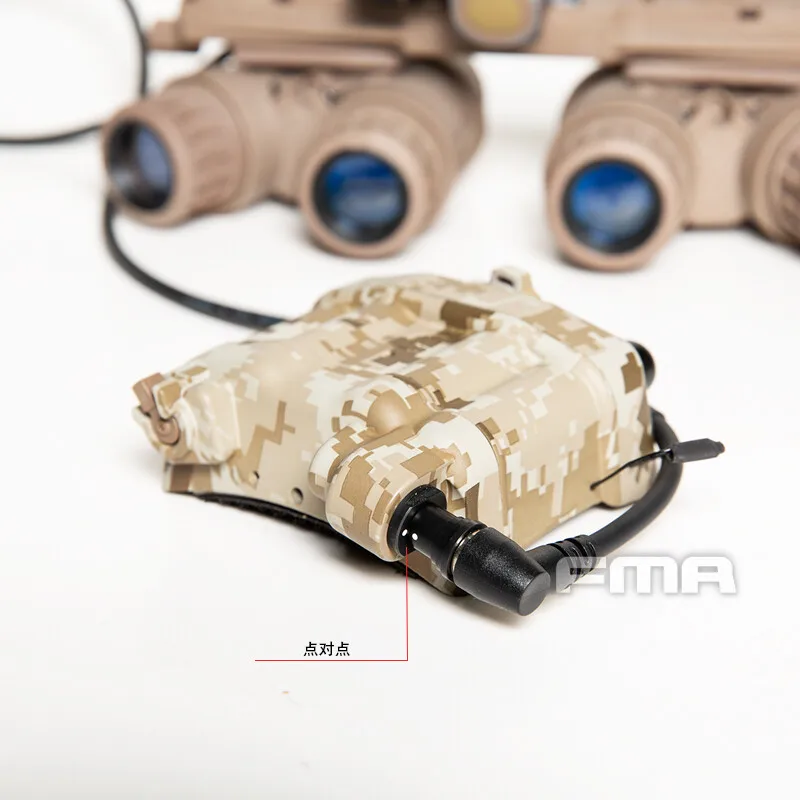 FMA PVS31 Caja y cable de almacenamiento de batería para casco estroboscópico infrarrojo IR - imagen 4