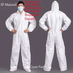 SF Protector desechable antipolvo resistente agua aceite para trabajo