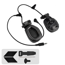 Cable casco auricular civil Com II sonido recogida y reducción de ruido auriculares táctico caza garganta auriculares PTT