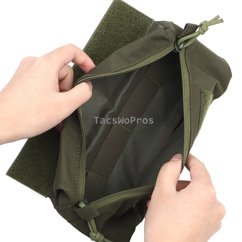 Chalecos tácticos, bolsa de caída, Mini bolsa de caída Abdominal, riñonera para aparejo de pecho, chaleco de caza, portador de placa, bolsas EDC de almacenamiento - imagen 4