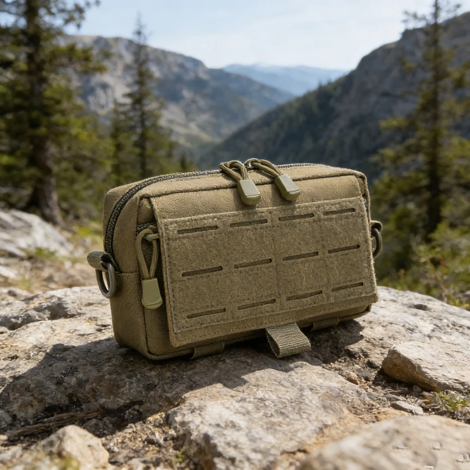 Bolsa Molle Admin táctica modular en uso