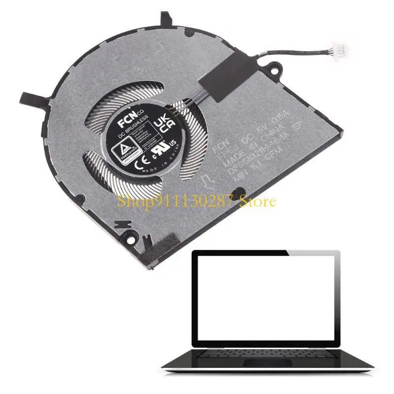 Reemplazo J1HC CPU Cooler Ventilador USB Power Notebook Cooler para 7425 - imagen 2