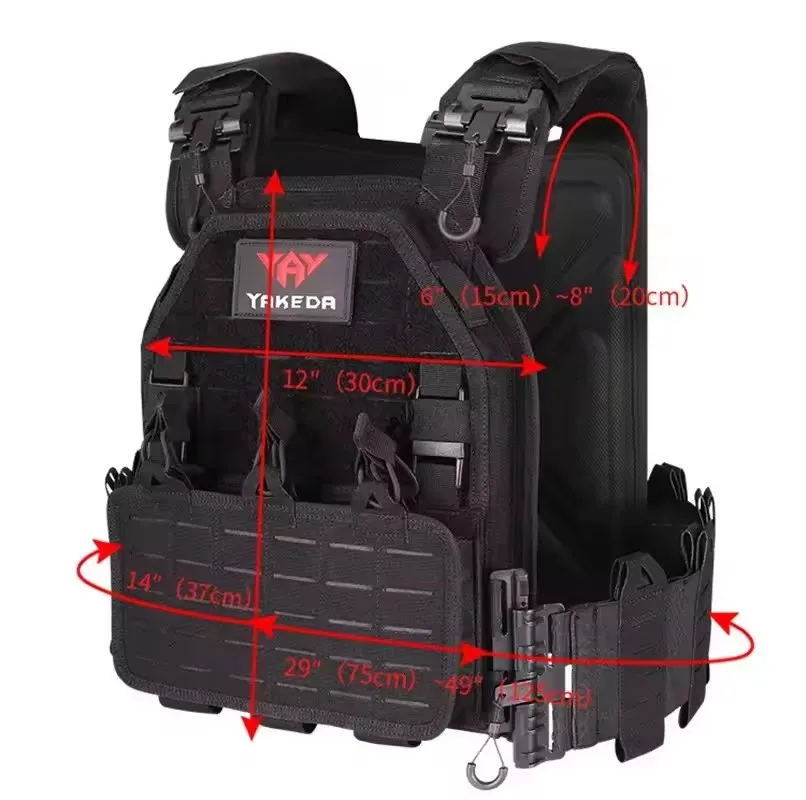 Chaleco táctico ligero YAKEDA – Nylon 500D perfil bajo - imagen 5