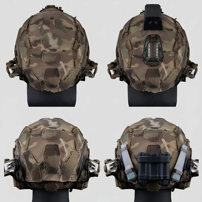 ​ Cubierta de casco táctico mejorada para cascos FAST SF de corte alto, accesorios de tela protectora para cascos - imagen 4