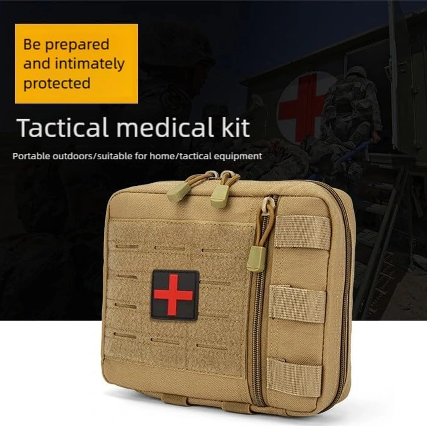Bolsa táctica MOLLE admin modular con corte láser, EDC EMT - imagen 2