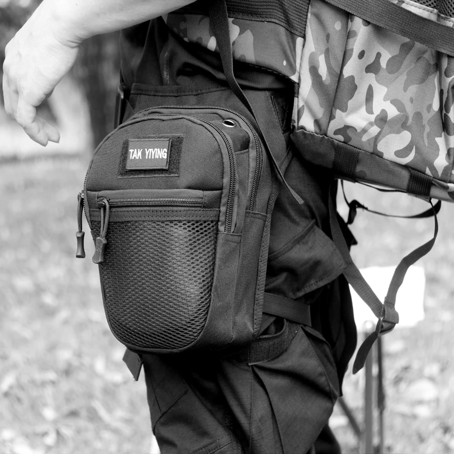 Riñonera de cintura al aire libre para hombre, bolsa táctica para pierna, resistente al agua, multiusos, cinturón de cadera - imagen 2