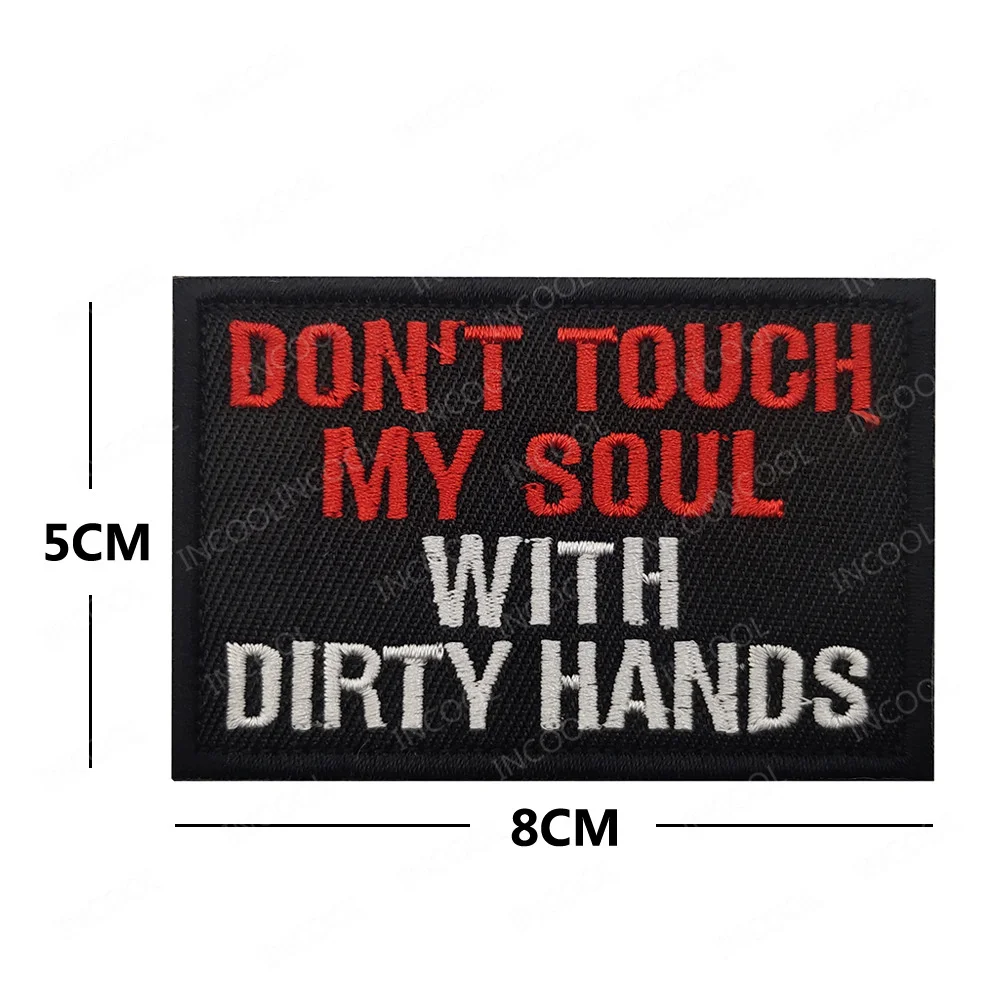 Bordado del alfabeto inglés, frases motivacionales, eslogan divertido, palabras, parches, apliques, insignias de tira de Chevron - imagen 5