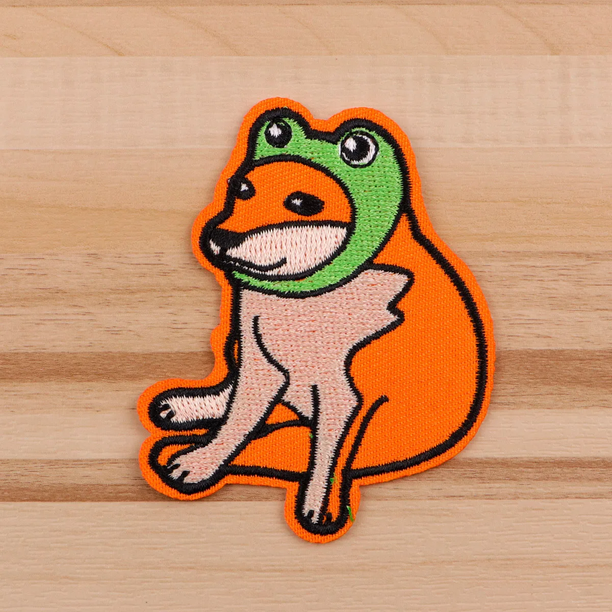 Parche bordado de perro divertido, parches termoadhesivos para planchar con forma de ojo de rana para ropa, insignias para coser DIY - imagen 5