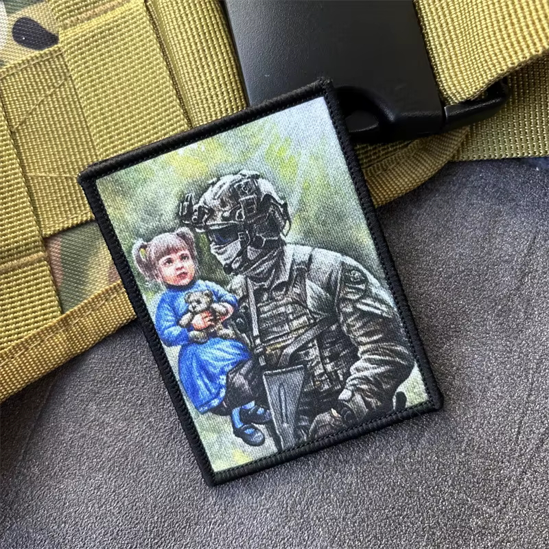 Parche táctico militar con velcro para mochila y ropa - imagen 2