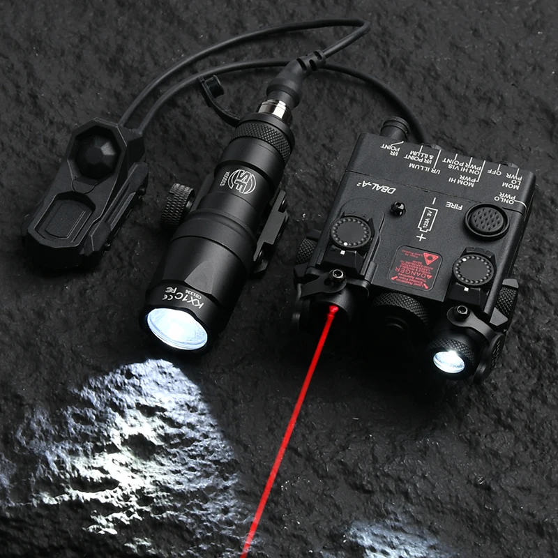 Láser táctico DBAL A2 rojo/verde/azul, linterna SF M300A/M600C y juego de sitch remoto AXON, luz LED blanca para caza Airsoft - imagen 2